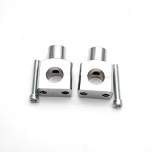 Хром " 25 мм мотоцикл Высокое качество алюминиевый руль стояки бар зажим для Harley Honda Yamaha Suzuki Kawasaki Ducati