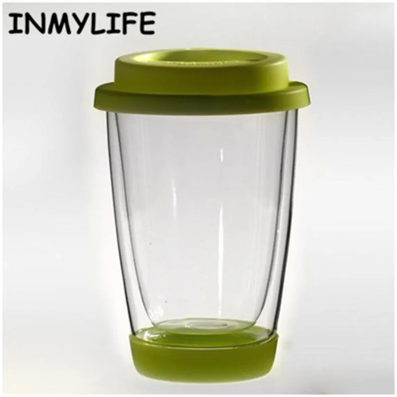 INMYLIFE креативная термостойкая кружка из боросиликатного стекла с двойными стенками, кофейная офисная чашка, стакан для чая, пива, кружки 350 мл/12 унций