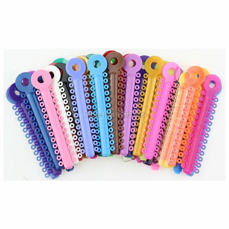 40 Pcs / Pack Dental Orthodontic Materials Ligature Ties Colorful