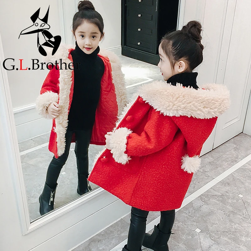 

Toddler Girls Winter Jacket Long Coats Hooded Parkas Thick Outwear Korean Style Children Jackets Kids Autumn Coat Clothes A04
