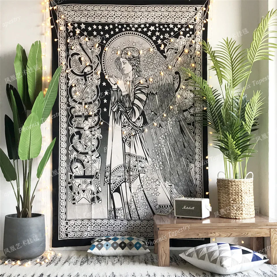 

Cilected European People Printed Large Wall Tapestry Beauty Woman Portrait Wall Hanging Tapestries Wall Art Decor Background