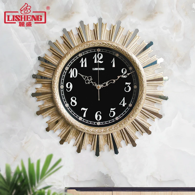 Modern Minimalist Living Room Mute Creative Clock Light Luxury Personality Home Bedroom Atmosphere Quartz Wall | Дом и сад