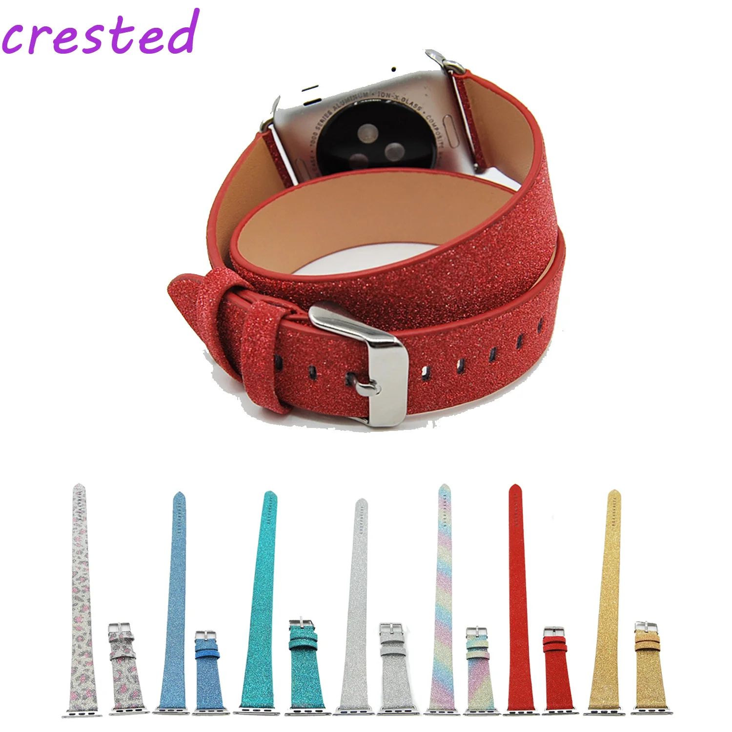 

Браслет из натуральной кожи для apple watch band 40 мм 44 мм 38 мм 42 мм