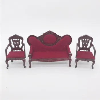 

1:12 Doll house mini furniture miniature red wood china style - lati ob11