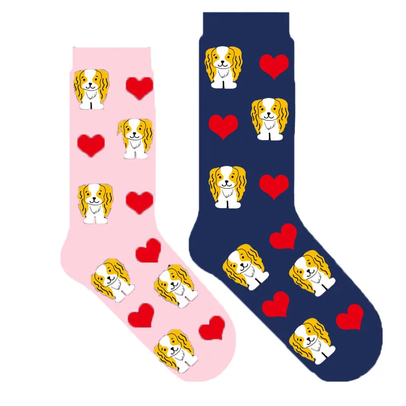 

Cavalier King Charles Spaniel Dog Socks women dog owner gift 50 pairs/lot