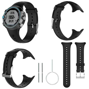 

Soft Silicone Watch Band Wrist Strap for Garmin Swim Watch Replacement Smartwatch Strap With Pins & Tool Adjustable Non-toxic