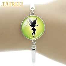 TAFREE Новинка Аниме Мультфильм Тинкер браслет с колокольчиками милая фея Динь-Динь женские шармы для девочек детский подарок Mary Poppins ювелирные изделия NS385