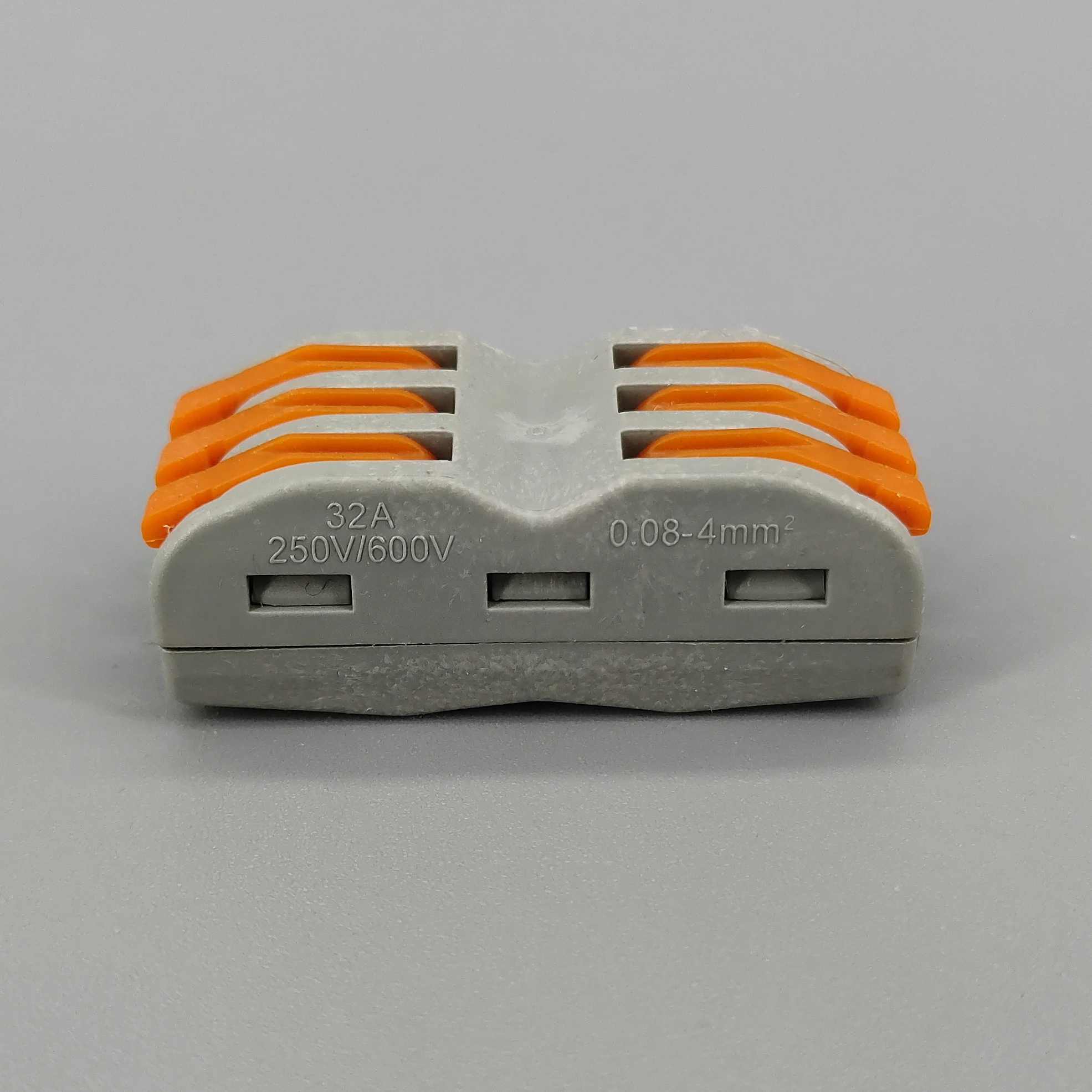

50pcs 3 Pin Universal compact wire wiring connector conductor terminal block with lever Splitter 32A