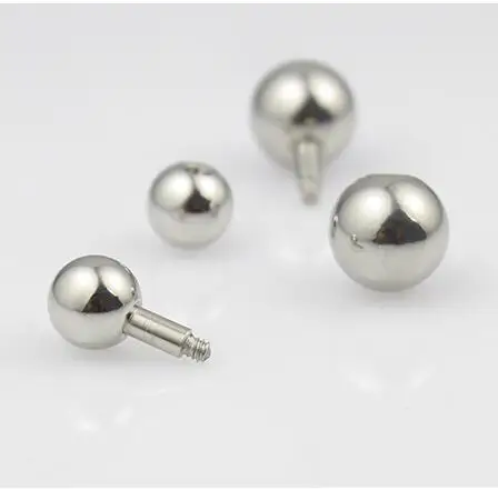 nose rings 1 Piece 4mm Bar Stainless Steel Straight Barbell Rings PA Ring Nose Rings Body Piercing Jewelry