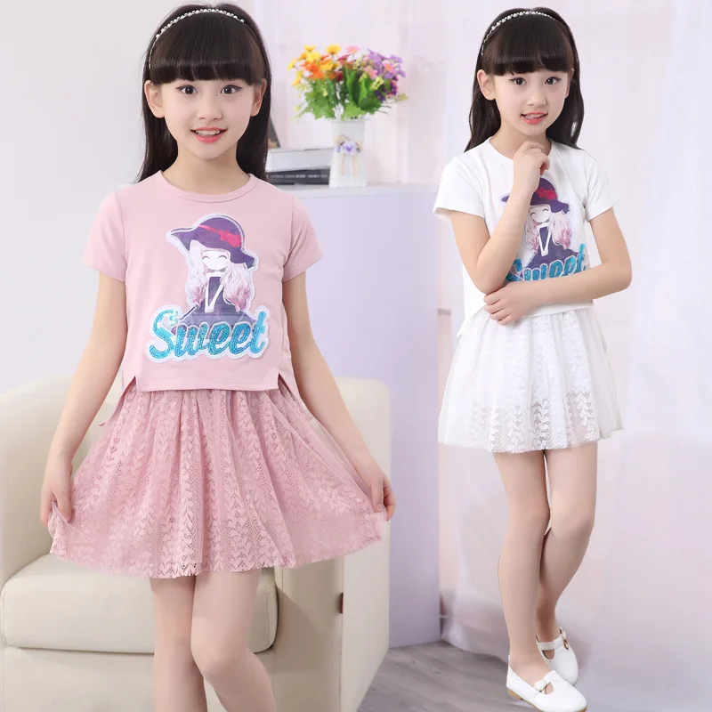 

Baby Girl Clothes Summer 2016 Kids New Sweet Dress Children The Fashion Regular Short Girls Vest Pullover