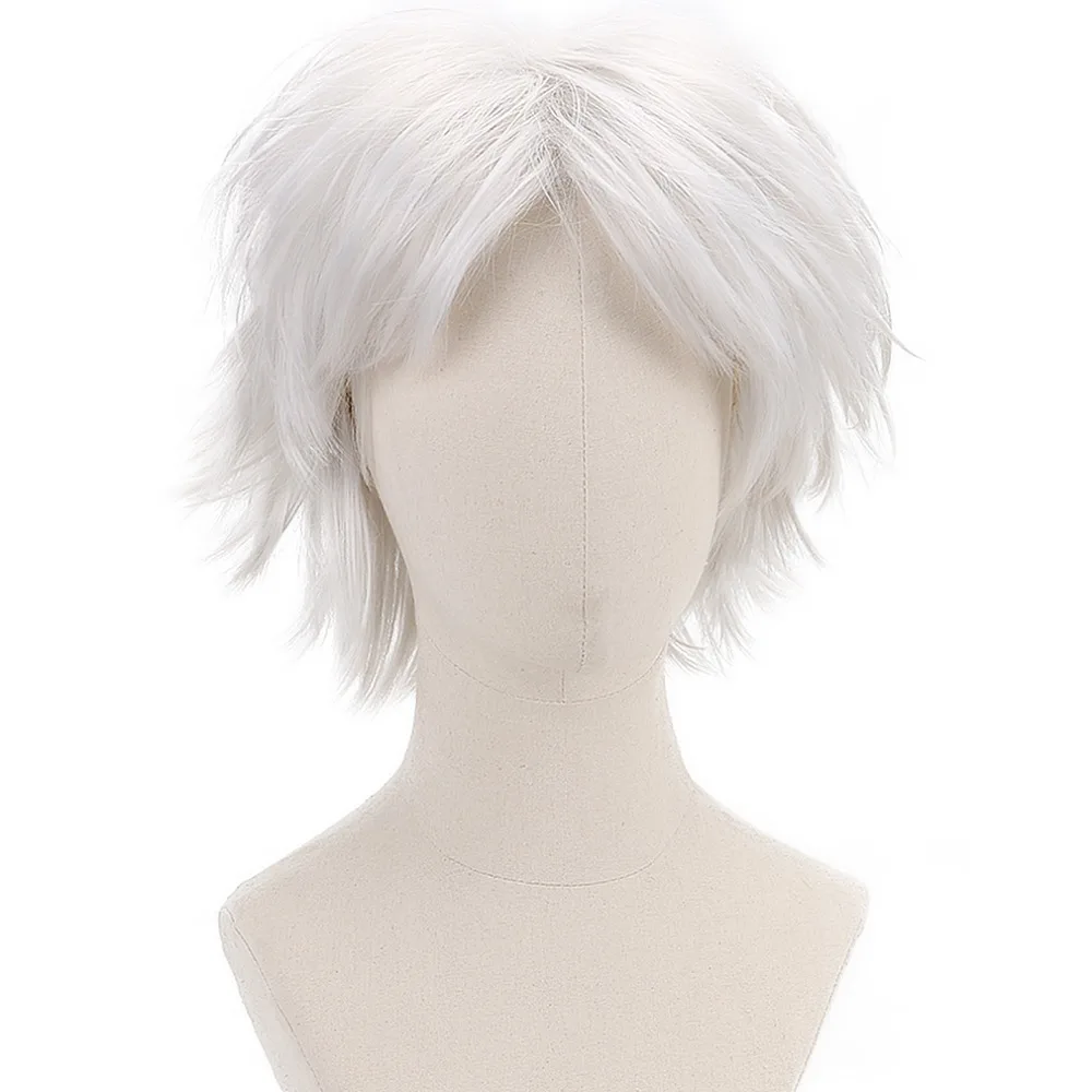 

Short Storm Anime Cosplay Synthetic Wig Straight Hair Wigs White 12'' Adult Women Wigs for Marvel Comics X-Men Costume HP-C-11