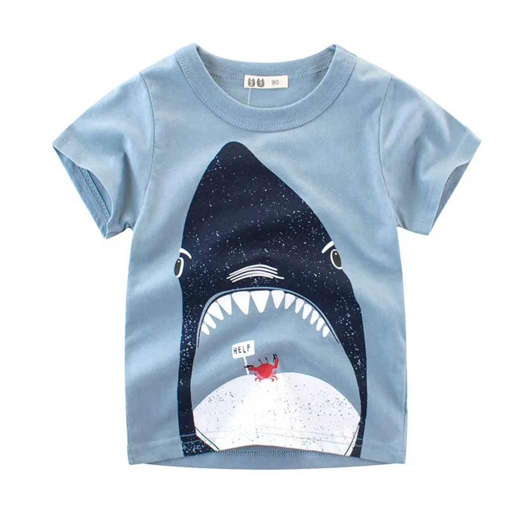 Высококачественная футболка в полоску с рисунком рыбки для маленьких мальчиков, шорты, комплект одежды, летняя одежда, Roupa Menino