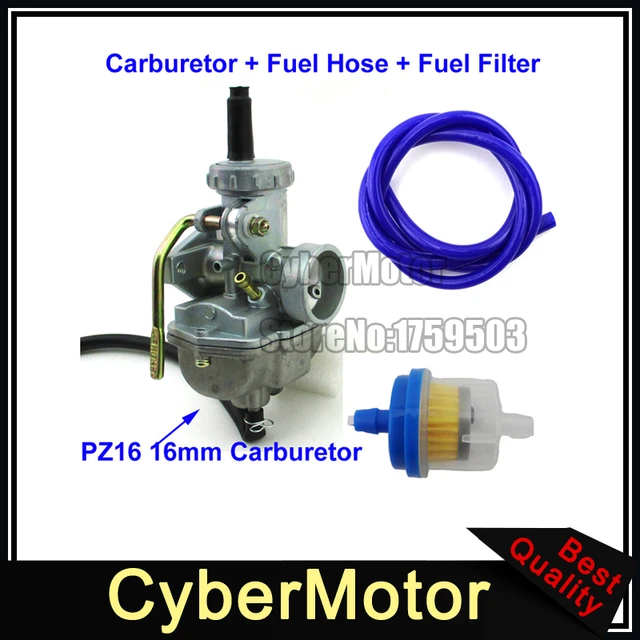 pz16 carb 16mm carburetor fuel hose filter for 50cc 70cc 90cc 110cc Fuel Gauge Diagram pz16 carb 16mm carburetor fuel hose filter for 50cc 70cc 90cc 110cc engine quad atv dirt