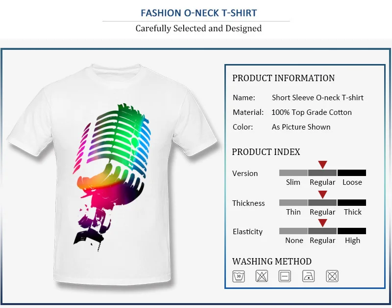 O Neck 100% Cotton Male T-shirts Casual Short Sleeve Tops Tees 2017 Newest Street Tee Shirt The Neon Microphone Top Quality The Neon Microphone