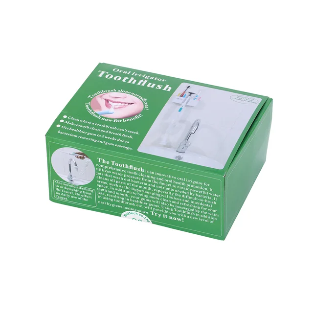 6 Tips Oral Irrigator Dental Flosser Dental Irrigation Pow Flosser Water Jet Pick Faucet Irrigator Oral Denture Teeth Cleaning