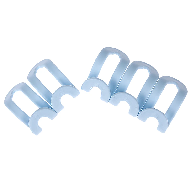 5 Pcs Creative Mini Hangers Plastic Home Easy To Hook Wardrobe Storage Rack Hook