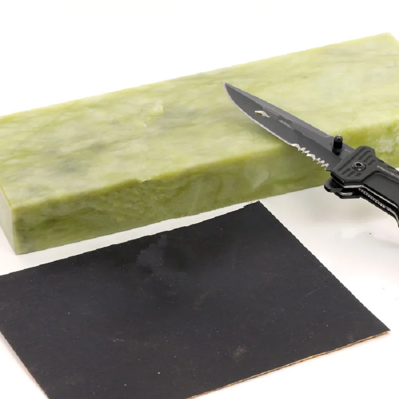 WCIC точилка для ножей 10000# зернистость натуральный зеленый агат точильный камень Полировочный инструмент лезвие бритвы камень для кухни и аксессуары