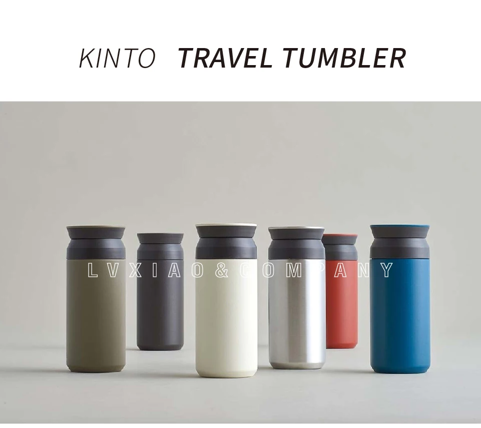 Kinto 350 мл/500 мл Термос из нержавеющей стали с двойными стенками, дорожный стакан для чая, кофе, напитков, бутылка, чашка