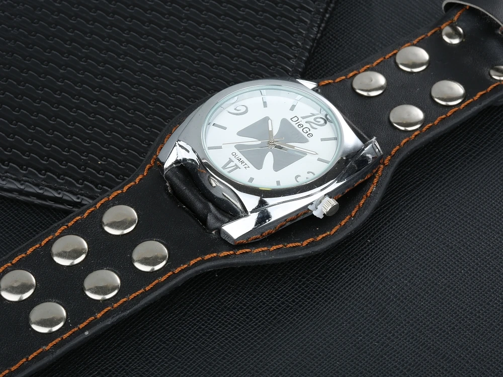 Часы мужские кварцевые в винтажном стиле крутые дизайнерские ретро часы с