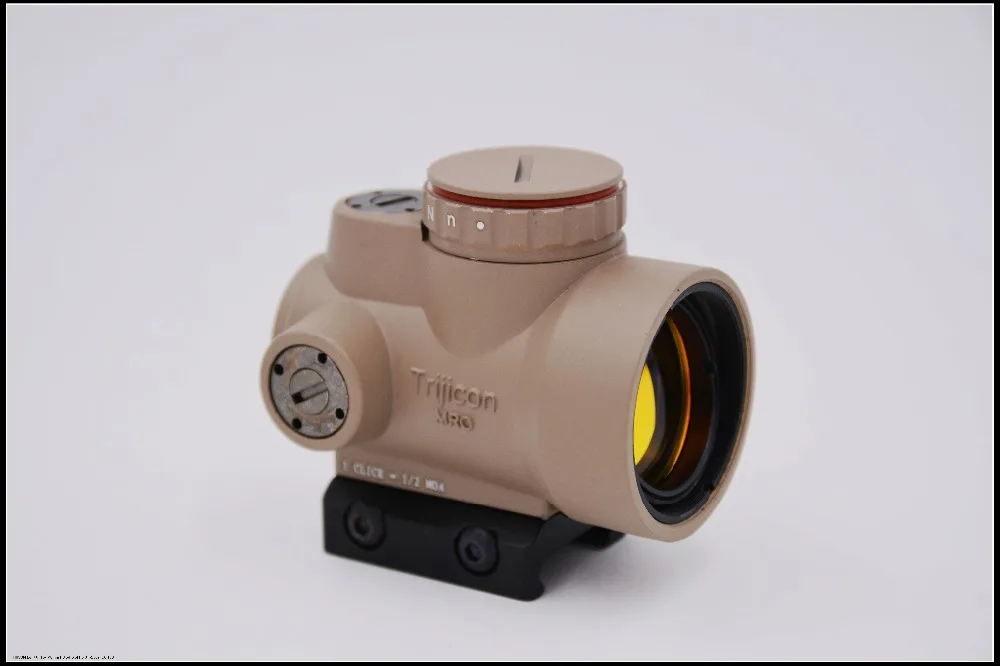 TAN Trijicon MRO Red Dot и ночного видения точка зрения оптический прицел тактический подходит 20 мм крепление для охотничьего ружья