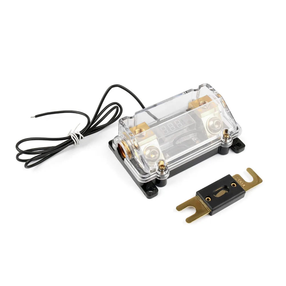 

Areyourshop ANL Fuse Holder Car Power Digital Display Heavy Single Line Base 12V 1/4PCS High Quality Holder