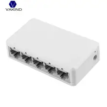 5 портов 10/100 Мбит/с мини-коммутатор для интернет-сети Настольный сетевой концентратор высокой производительности Ethernet умный коммутатор ЕС адаптер питания