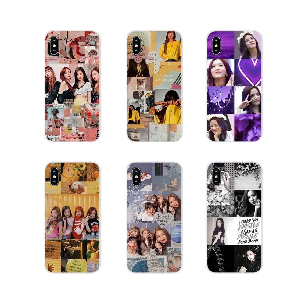 

kpop girl BLACKPINK collage Accessories Phone Cases Covers For Motorola Moto X4 E4 E5 G5 G5S G6 Z Z2 Z3 G3 G2 C Play Plus