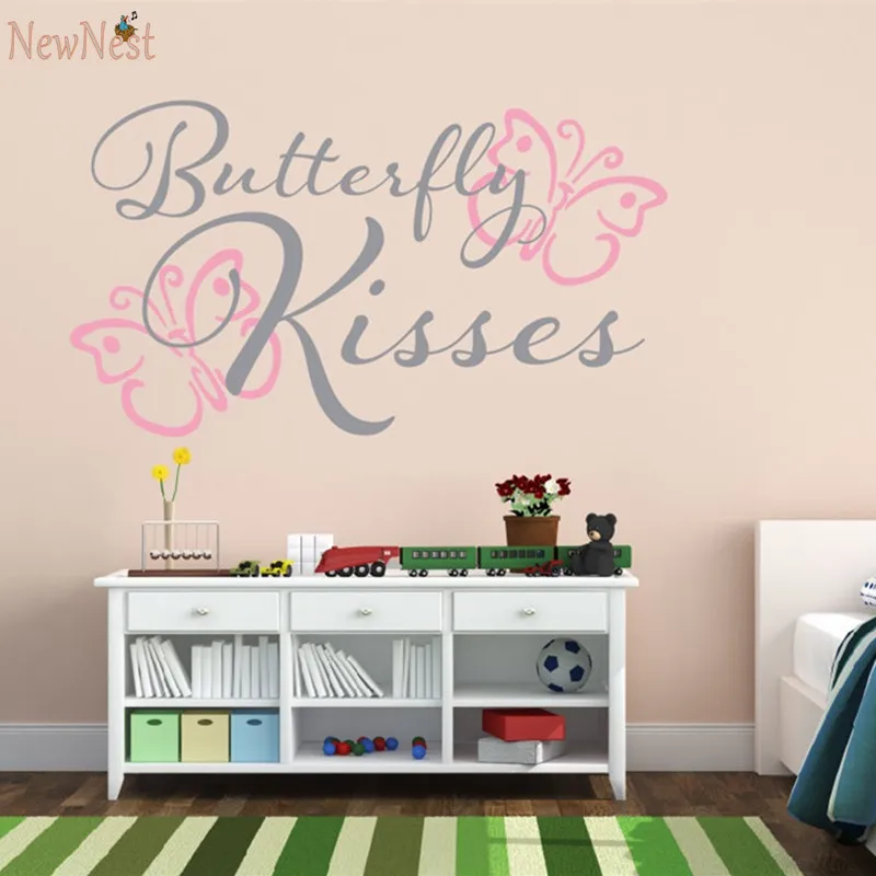 Erfly Kisses Baby Nursery Wall Decal Sticker Erfly Kisses Baby Nursery Wall Decal Sticker Kid S Room Art Decor In Stickers From Home Garden