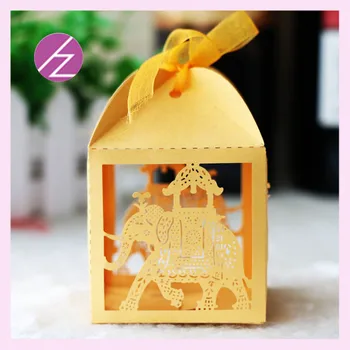 

50pcs/lot Free shipping Candy box for wedding party indian wedding cake boxes cute elephant shape candy box TH-56 and TH-67