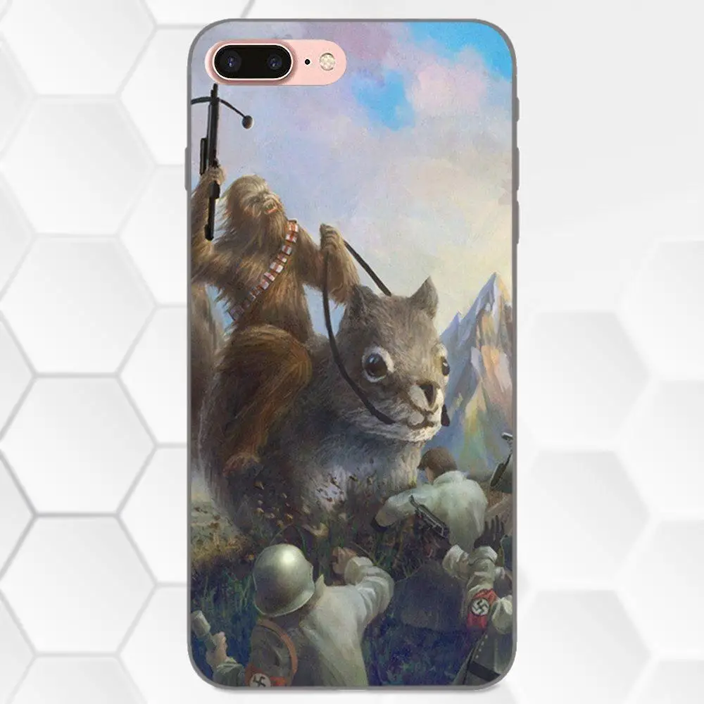 Черный чехол для телефона из термополиуретана Chewbacca Huawei Honor 5A 6A 6C 7A 7C 7X 8A 8C 8X 9 10 P8 P9