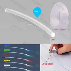 Мягкий 2 мм ПММА конец свечение студийное освещение пластиковые оптическое волокно для компьютера, клавиатуры и мыши освещения
