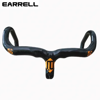 

EARRELL Bicycle Carbon Road Handlebar Ultra-light Bike Handle Bar UD glossy Integrated Handlebars and Stem Carbon Handlebar