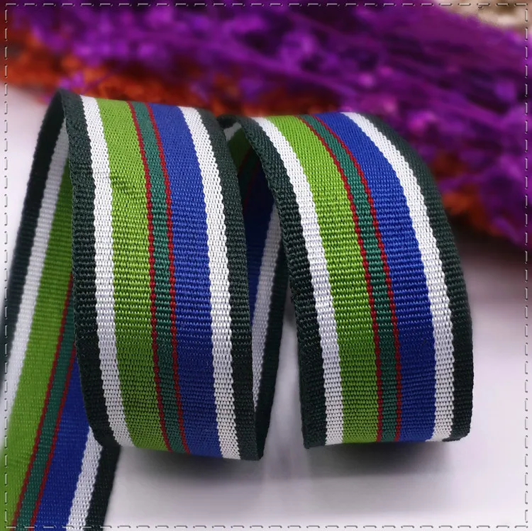 Buy 3/4''20MM Multicolor Stripes Printed Grosgrain