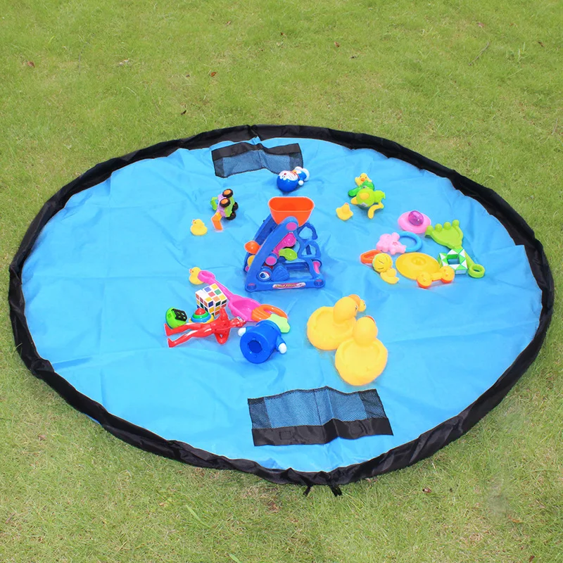 Multi function Baby Playmat Kids Waterproof Toy Storage Bag Portable