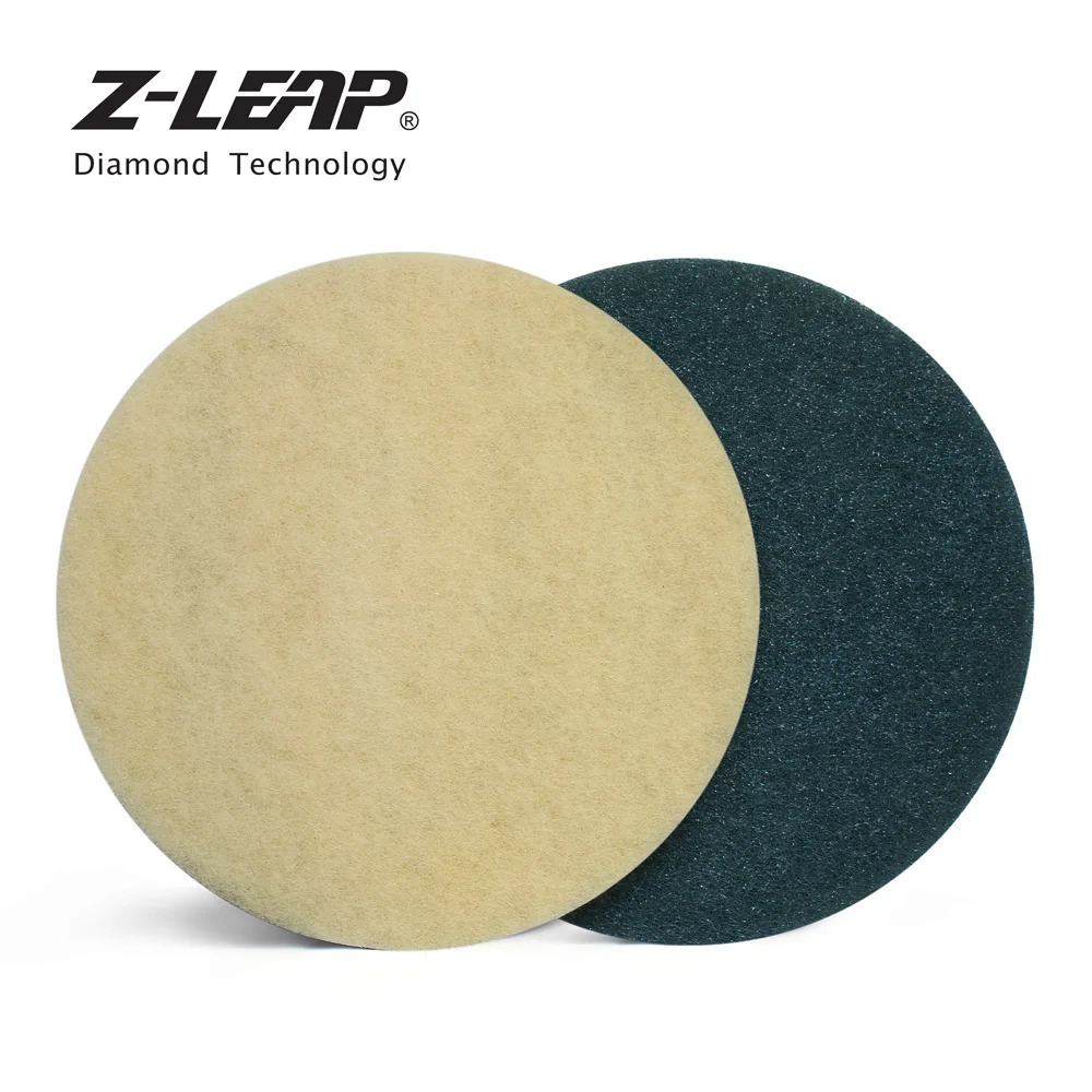 Zleap 15" Diamond Sponge Polishing Pad Floor Cleaning Buffing Disc