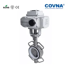 2 1/2 ''вкл/выкл Электрический привод SS 304 клапан-бабочка PN16 PTFE