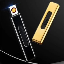 Super Mini Electric Tungsten Turbo Cigarettes Lighter USB Electronic Plasma Arc Lighters No Gas Smoking Tools Christmas Day Gift