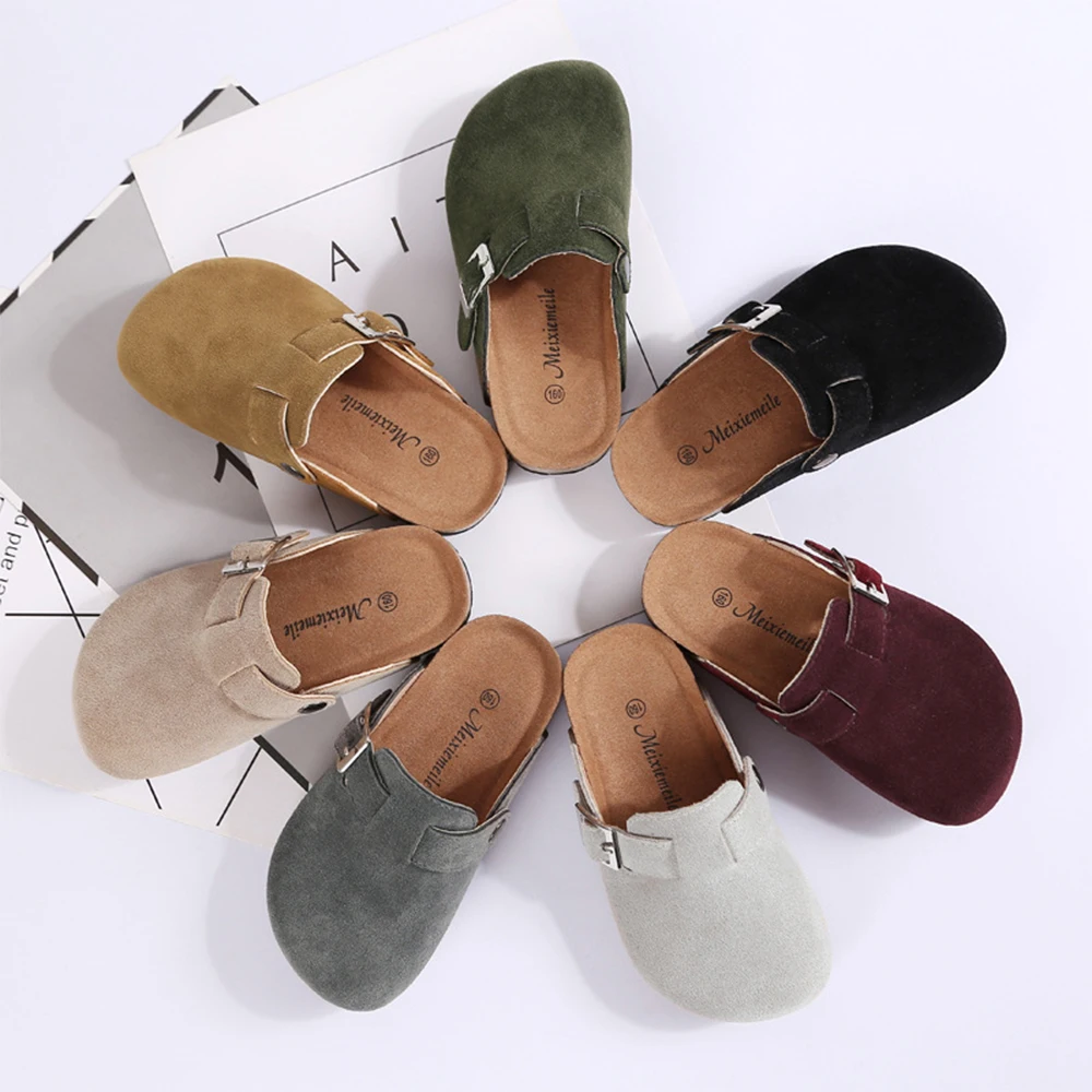 JACKSHIBO Summer Kid Slipper Breathable Sandals Flip Flop New Style Kids Slip-on Children Close Toe Shoes Children Slides Flats