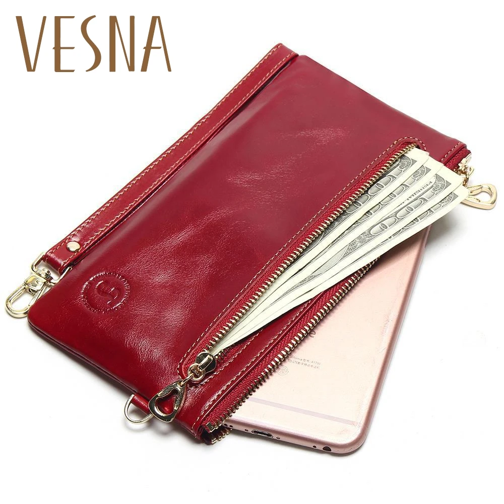 

2015 New Women's Slim Wallets Mini Small Handbag Leather Simple Leather Hand Grasping Coin Purse Mobile Phone Packet