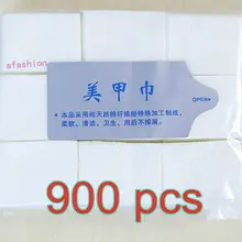 900 шт лак для ногтей удаляет бумажный гель для ногтей акриловое средство для очищения салфетки первой необходимости коврик
