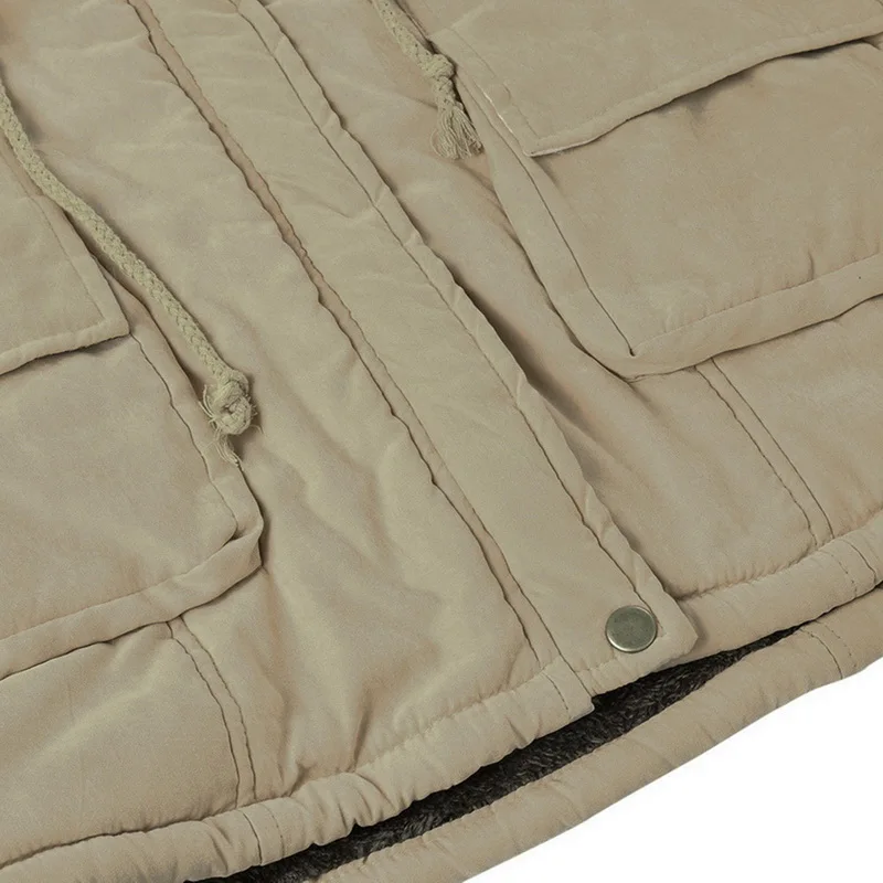 Laamei женские пушистые парки женские пальто плотные теплые хлопковые зимние куртки с капюшоном женская верхняя одежда парки Плюс Размер 3XL