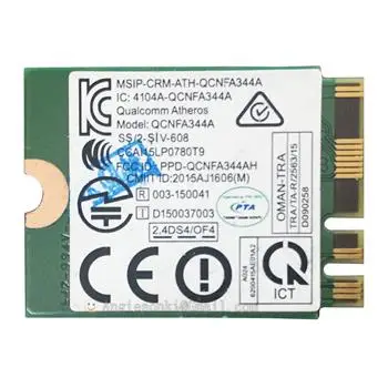 DW1820 WLAN Wi-Fi Беспроводной 802.11ac NGFF 867 M сетевой модуль платы + Bluetooth 4,1 D4V21 QCNFA344A для DELL 7359 E7270 E5470 E7470