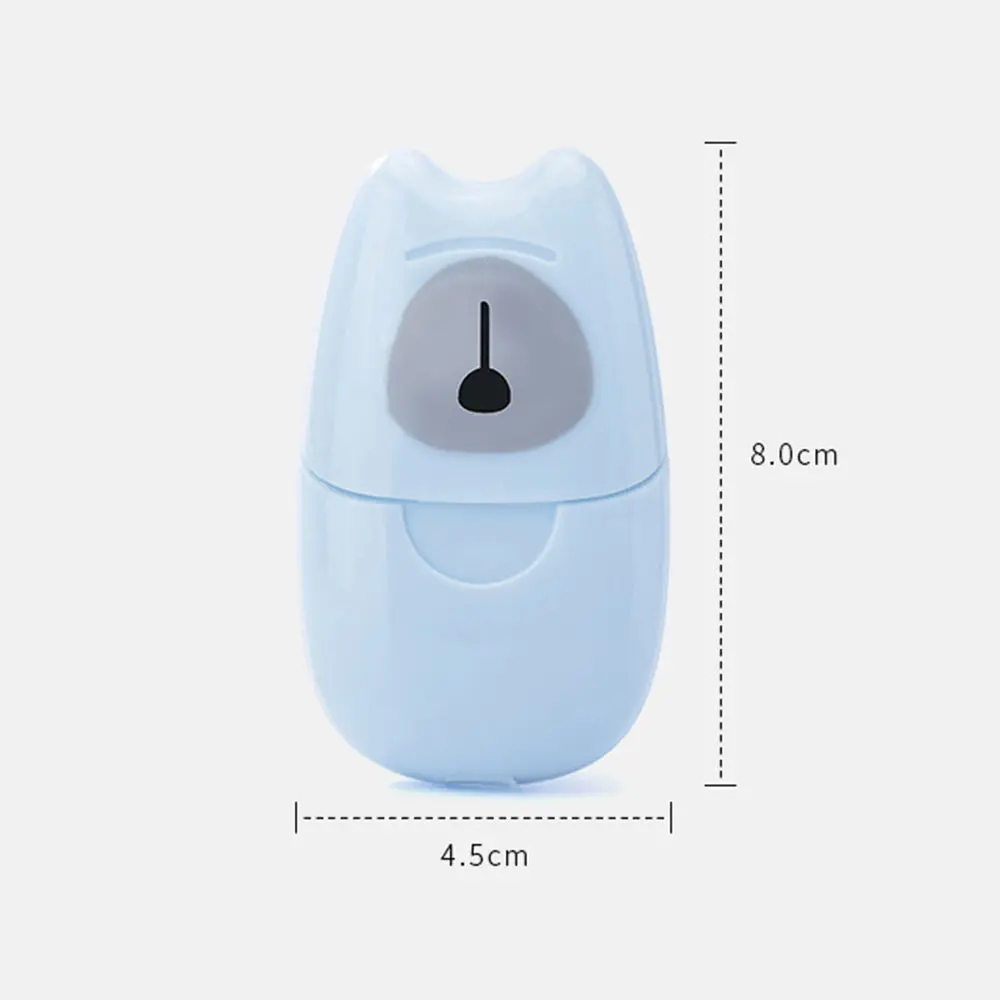 Портативное мыло в мини-формате, 2 упаковки, бумага для мытья рук на открытом воздухе, лист для ванны, пенное мыло, милая форма, мини-бумажное