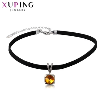 

Xuping Fashion Jewelry Necklace Sweet Crystals from Swarovski Square Design for Women Christmas Gift S140.1-45078