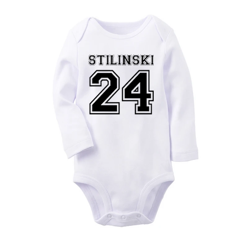 Baby099WC Stiles stilinski № 24 волчонок лакросс с рисунком комплекты одежды для новорожденного; спортивный комбинезон с длинными рукавами хлопок, костюм для младенцев - Цвет: Baby099WC