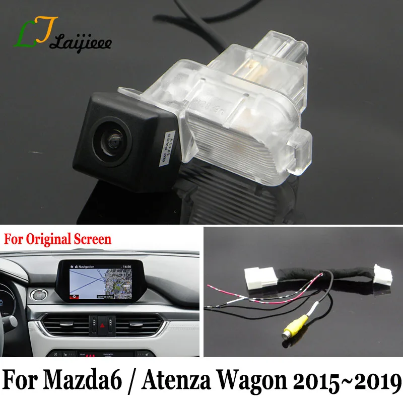 Обратный Камера для Mazda 6 GJ Mazda6 Atenza универсал 2016 2017 2018 2019/оригинальный Экран