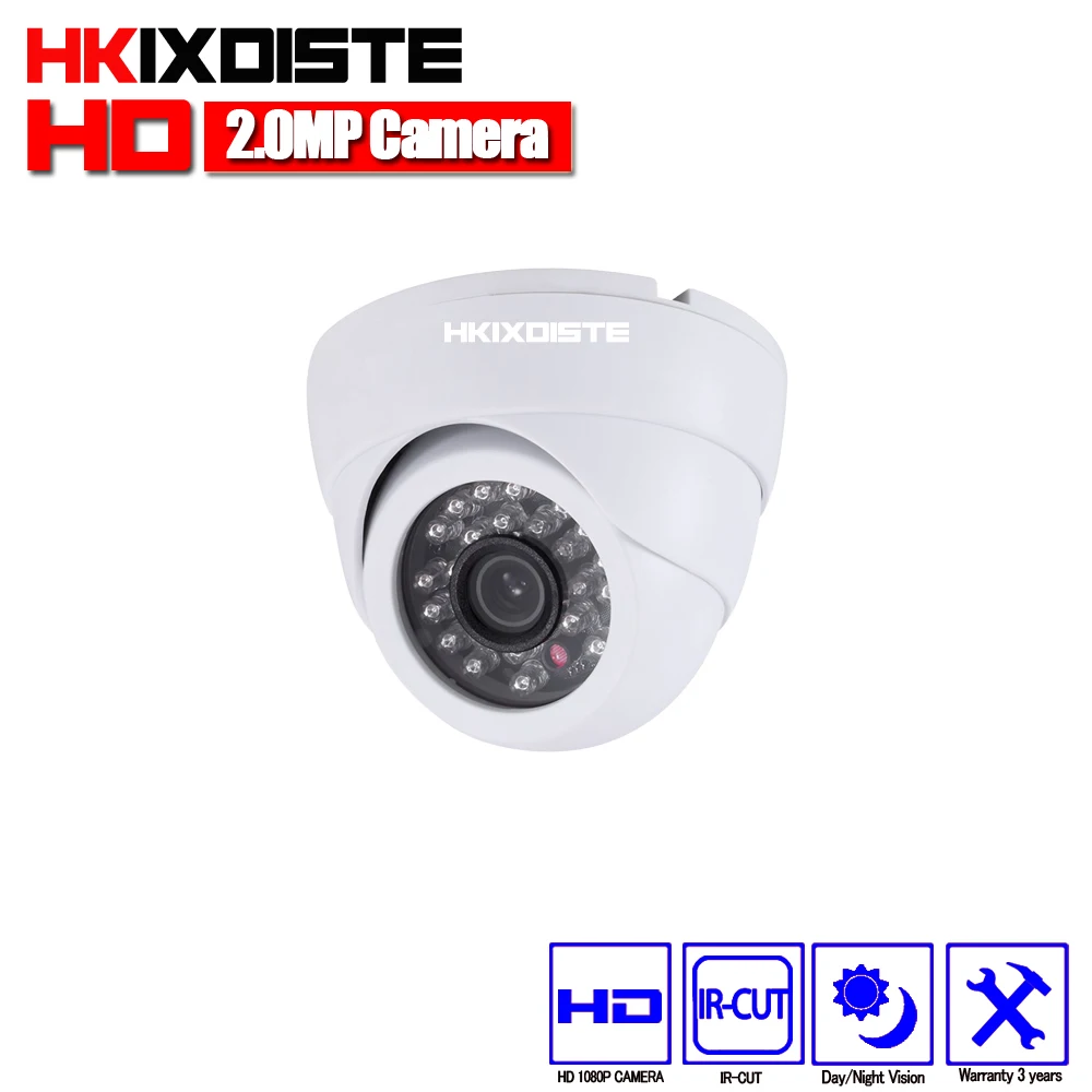 

HKIXDISTE Home HD 3000TVL Video Surveillance 2MP AHD Indoor Mini Black Dome infrared Security 1080P CCTV Camera Free Shipping