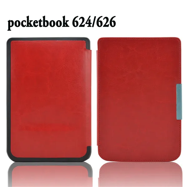 Чехол-обложка с шелковым принтом для Pocketbook basic touch lux 2 614/624/626 pocketbook 626 plus ereader - Цвет: PB624 FM RD