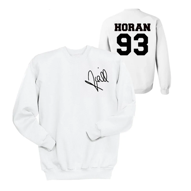 One Direction Sweatshirt Women Liam Payne 93 Hoodies Louis Tomlinson 91 Hooded Niall Horan Harry Styles Signature Sweatshirts