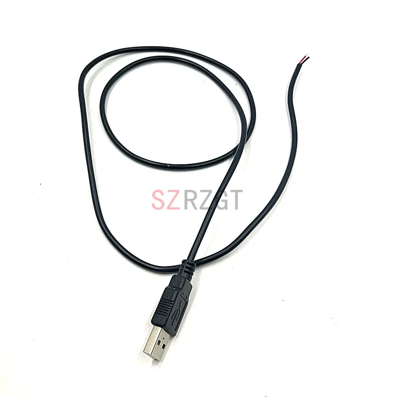 1 шт. м черный 5 В 2Pin провод usb кабель луженый медный разъем с разъемом типа для USB